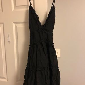 Black mini dress